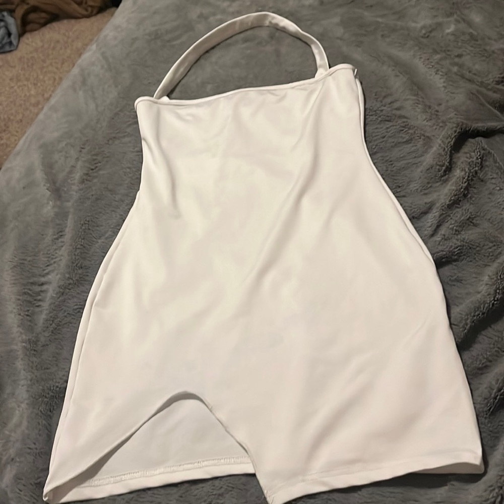 Cute white mini dress